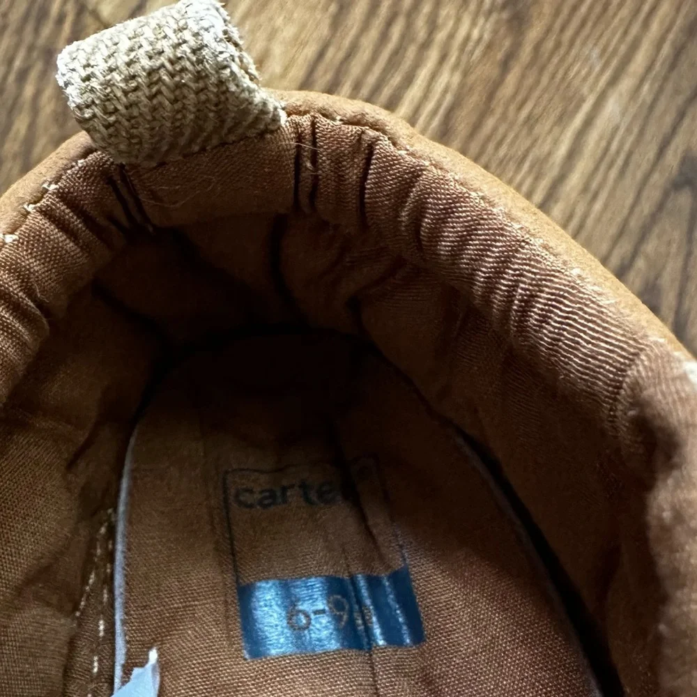 Carter’s Brown Baby Soft Sneakers, size 6-9M